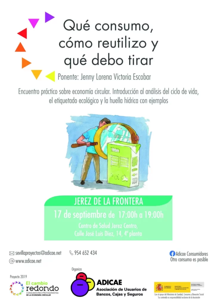 Cartel de un evento sobre economía circular en Jerez de la Frontera, el 17 de septiembre.