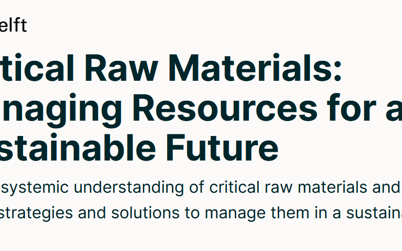 Texto sobre gestión de materiales críticos para un futuro sostenible.